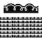 Teacher Created Resources Black with White Squiggles Die-Cut Border Trim, 72PK 6810 - alternate 1
